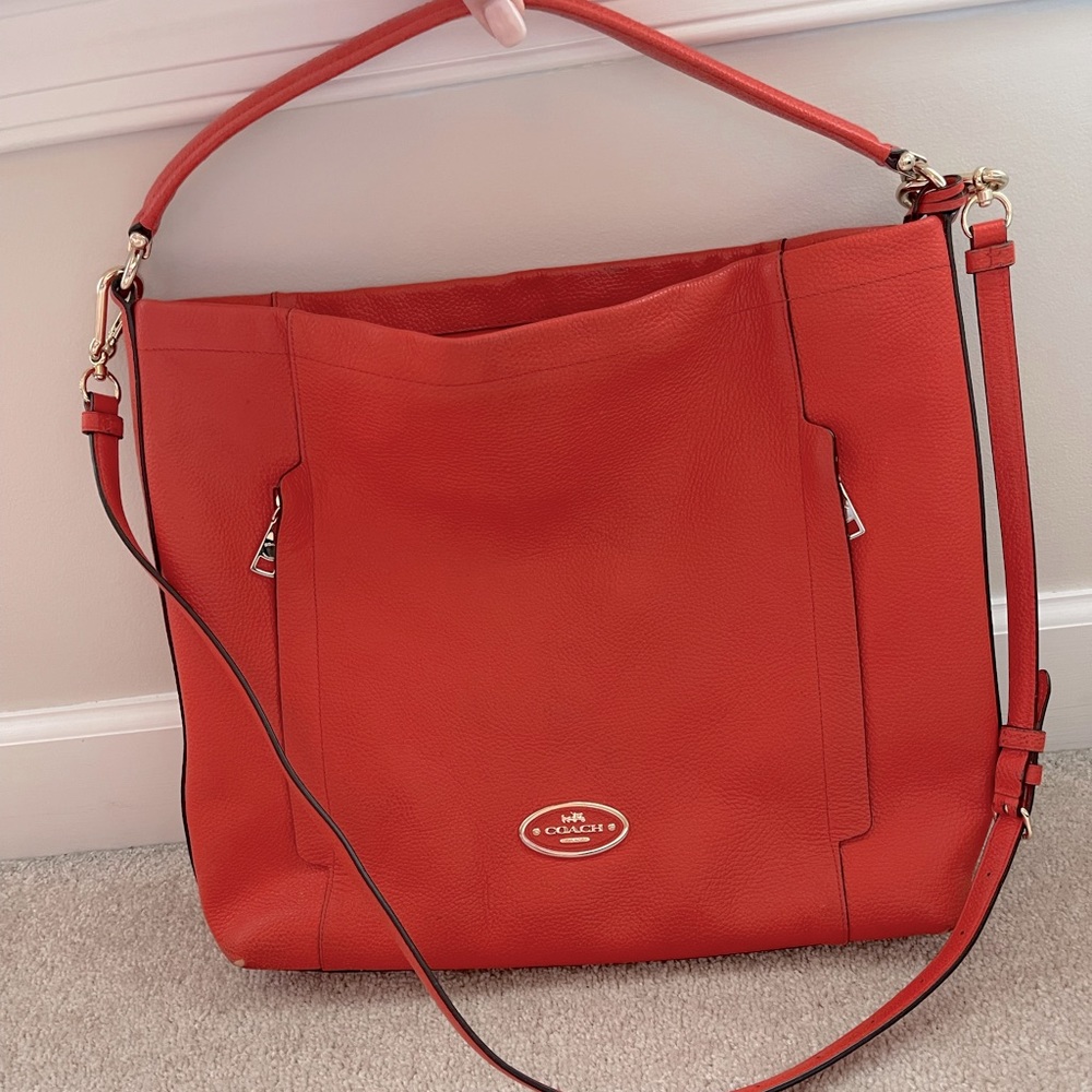 Coach leather bag
